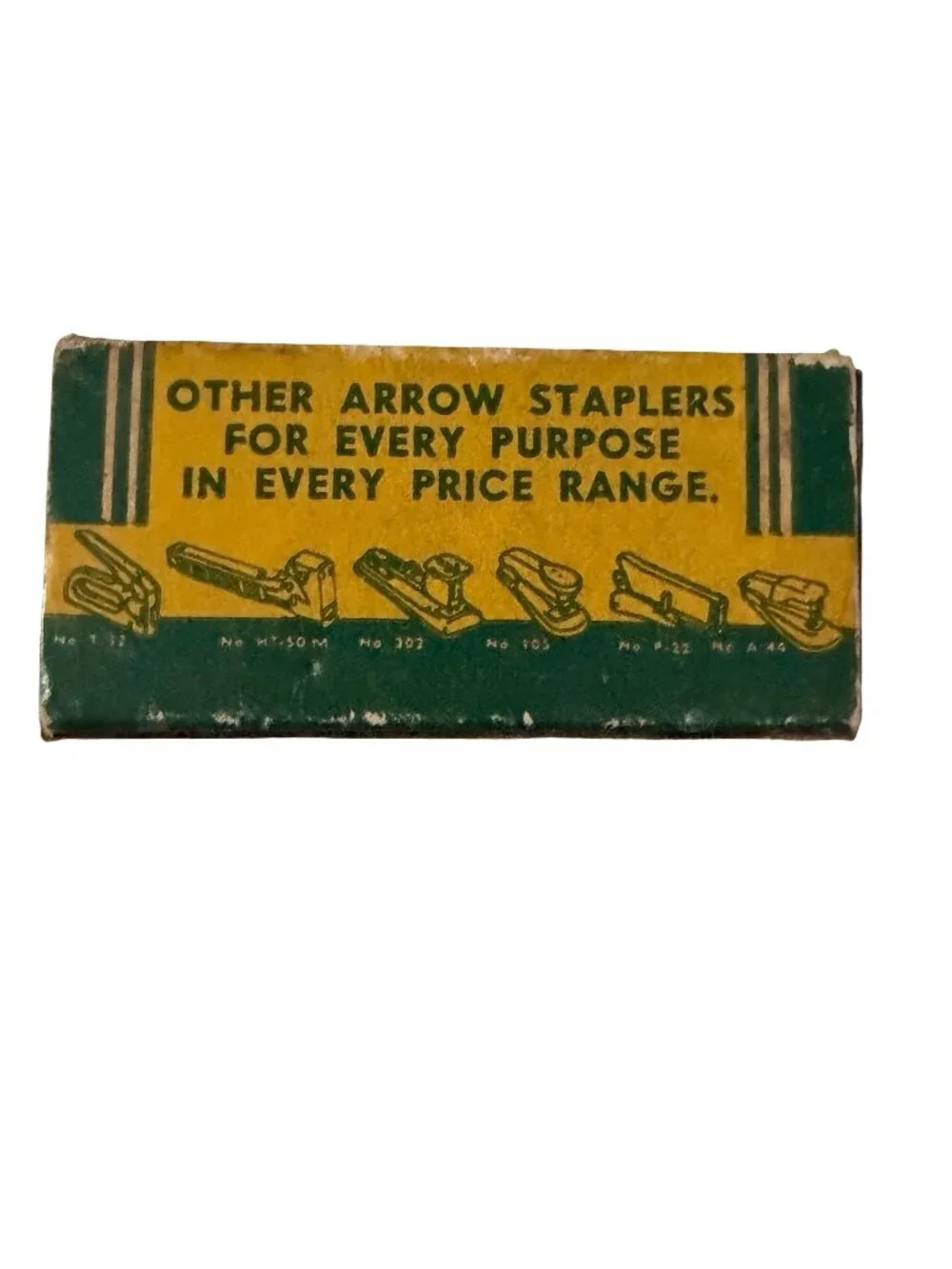 Vintage Arrow Staples JT-21 1/4 Inch Tack Pointed Staples Box 1000 Genuine Faste